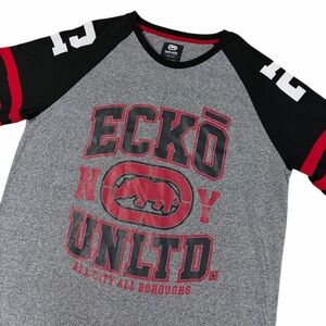 ECKO UNLTD Varsity All City All Boroughs Short Sleeve Shirt Mens 2XL Streetwear